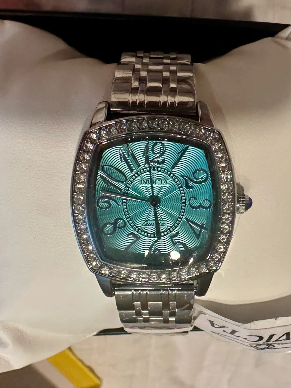 Invicta Silver Wildflower Women's Watch-31mm-Lt Blue,Crystal Bezel-69364 NIB NWT